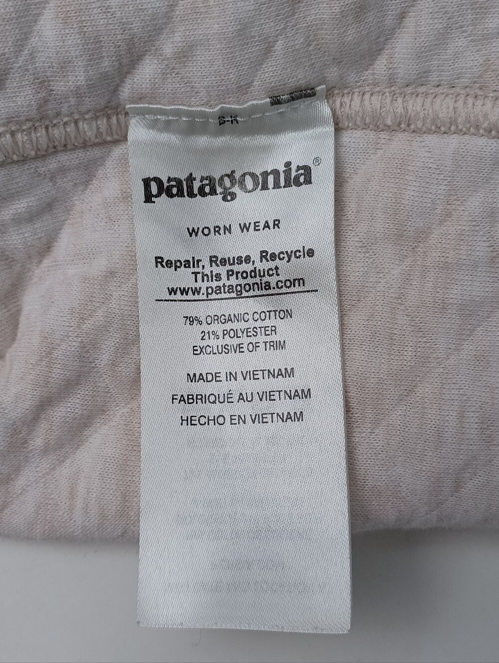 Patagonia Organic Cotton Blend Quilt Hoody Size M Women Outdoor Full Zip Pockets - Picture 16 of 16